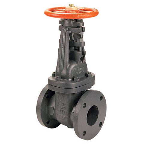 (Nibco Part#: NH24L0F) F-607-OTS - Gate Valve - Cast Iron, Fire Protection, Pre-Grooved Stem - Flow Control Products