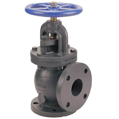 (Nibco Part#: NHD3S0F) F-818-B - Angle Valve - Cast Iron, Class 125, Bronze Trim - Flow Control Products