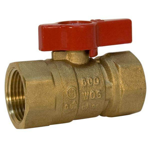 (Nibco Part#: N012155) GB1A - Gas Ball Valve - Female x Female, Lever Handle - Flow Control Products