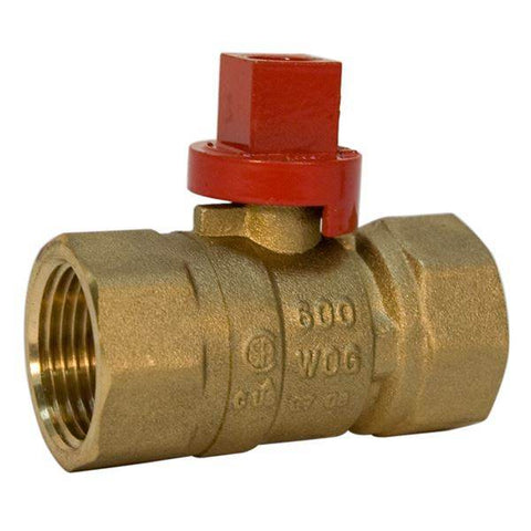 (Nibco Part#: N012216) GB2A - Gas Ball Valve - Female x Female, Square Head - Flow Control Products