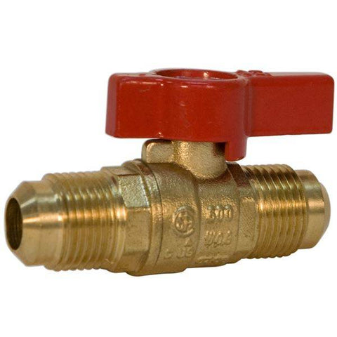 (Nibco Part#: N012415) GBVA38FL - Gas Ball Valve - Flare x Flare, Lever Handle - Flow Control Products