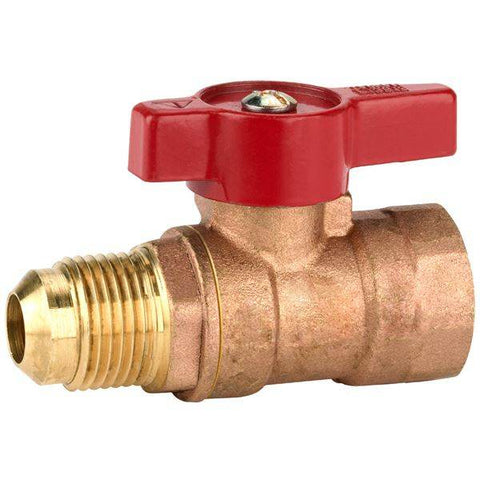 (Nibco Part#: N012615) GBVA - Gas Ball Valve - Flare x FPT, Lever Handle - Flow Control Products