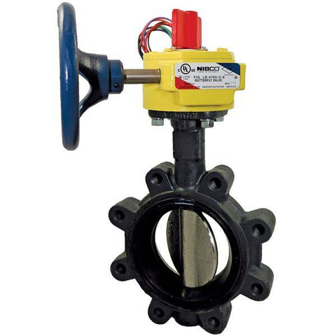 (Nibco Part#: NLG807F) LD-3510-C-8 - Butterfly Valve - Ductile Iron, Fire Protection, Normally Closed, UL Listed, Lug Style - Flow Control Products