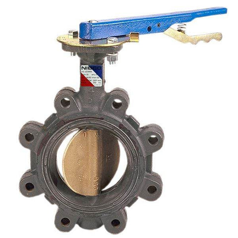 (Nibco Part#: NLG940L) LD-5022 - Butterfly Valve - Ductile Iron, Lug Type, 285 PSI - Flow Control Products