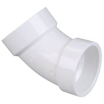 (Nibco Part#: K042550) 4806 - 45-degree Elbow H x H - PVC DWV - Flow Control Products