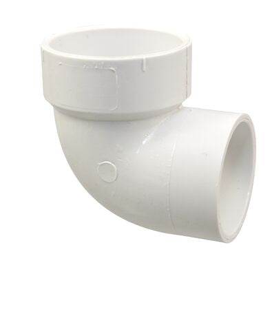 (Nibco Part#: K057400) 4807-2-V - 90-degree Street Vent Elbow Spg x H - PVC DWV - Flow Control Products