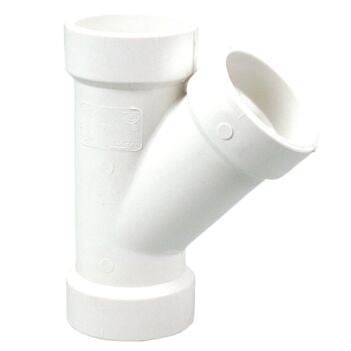 (Nibco Part#: K092800) 4810 - 45-degree Wye H x H x H - PVC DWV - Flow Control Products