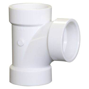 (Nibco Part#: K098450) 4811 - Sanitary Tee H x H x H - PVC DWV - Flow Control Products