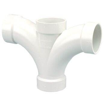 (Nibco Part#: K277550) 4835-B - Double Fixture Tee Hub - PVC DWV - Flow Control Products