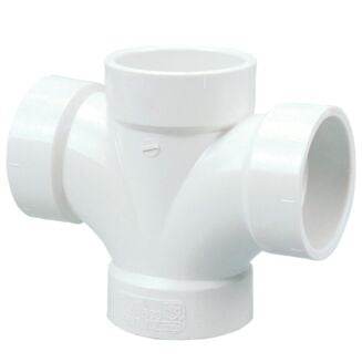 (Nibco Part#: K271050) 4835 - Double Sanitary Tee Hub - PVC DWV - Flow Control Products