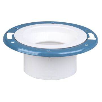 (Nibco Part#: K355290) 4851-A - Adjustable Closet Flange with Plastic Coated Steel Flange Hub - PVC DWV - Flow Control Products