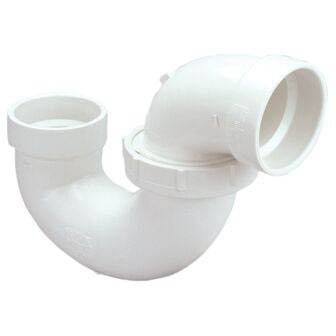 (Nibco Part#: K005950) 4895 - P-Trap with Union Joint Hub x Hub - PVC DWV - Flow Control Products