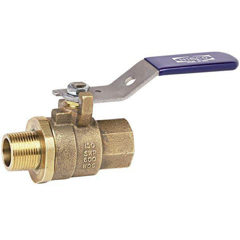 (Nibco Part#: NL95G36) MTT-585-70 - Two-Piece Bronze Ball Valve - Male x Female Threaded End Connections - Flow Control Products