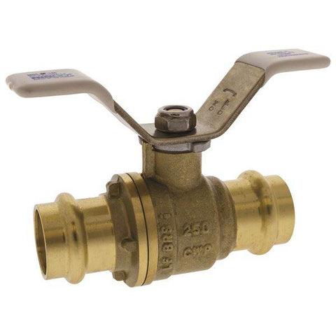 (Nibco Part#: NF99WKA) PC-FP-600A-LF-W - Ball Valve - Lead-Free*, Full Port, Press Ends, Wing Handle, 250 PSI - Flow Control Products