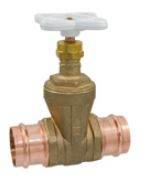 (Nibco Part#: NF0J0XE) PC113-LF - Gate Valve - Lead-Free* Bronze, Non-Rising Stem - Flow Control Products