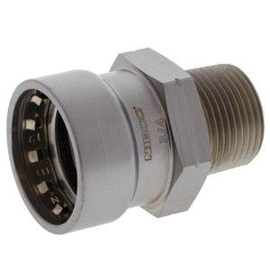 (Nibco Part#: 2032000EPC) PC204 - Adapter P x M - Carbon Steel - Flow Control Products