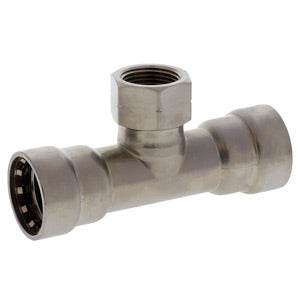 (Nibco Part#: 2116556EPC) PC212 - Tee P x P x F - Carbon Steel - Flow Control Products