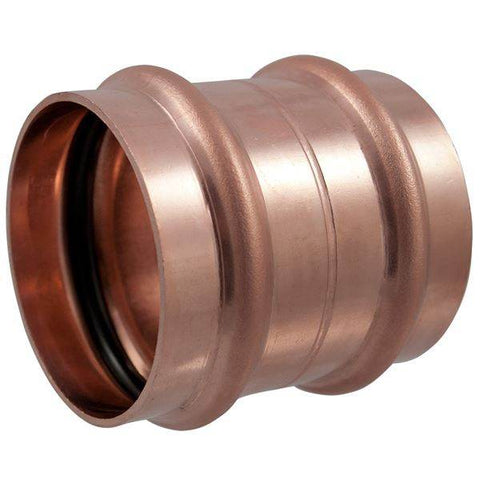 (Nibco Part#: 9003855PC) PC600-RS - Coupling P x P - Wrot Copper - Flow Control Products