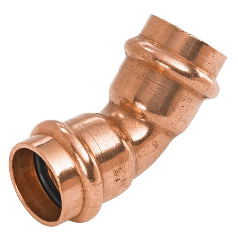 (Nibco Part#: 9043100PC) PC606 - 45-degree Elbow P x P - Wrot Copper - Flow Control Products