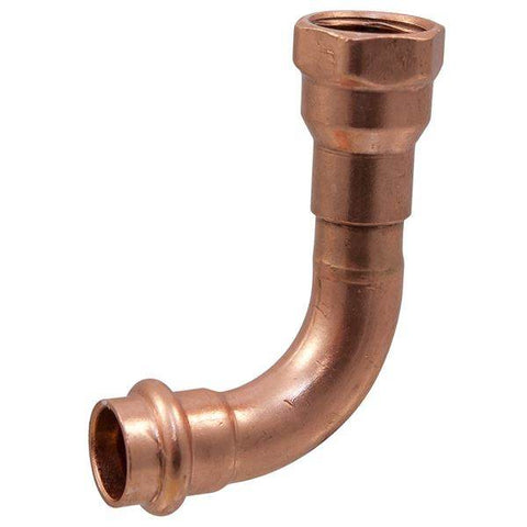 (Nibco Part#: 9082770PC) PC607-3 - 90-degree Elbow P x F - Wrot Copper - Flow Control Products
