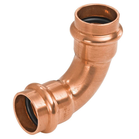 (Nibco Part#: 9055755PC) PC607 - 90-degree Elbow P x P - Wrot Copper - Flow Control Products