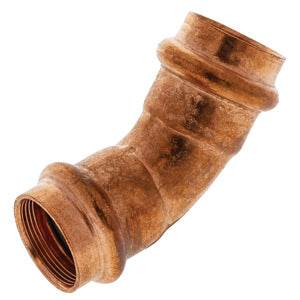 (Nibco Part#: 904255RPC) PC9606-LT - 45-degree Elbow P x P - Wrot Copper - Flow Control Products