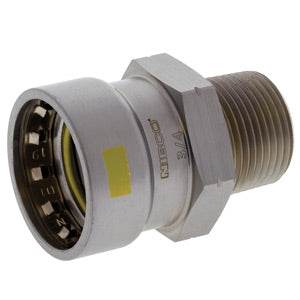 (Nibco Part#: 2030950HPC) PCH204 - Adapter P x M - Carbon Steel - Flow Control Products
