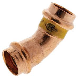 (Nibco Part#: 9042900HPC) PCH606 - 45-degree Elbow P x P - Wrot Copper - Flow Control Products