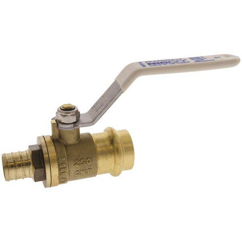 (Nibco Part#: NF99KCA) PCPX-FP-600A-LF - Ball Valve - Lead-Free*, Full Port, Press x PEX Crimp Ends, 250 PSI - Flow Control Products