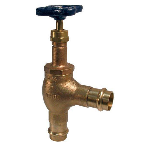 (Nibco Part#: NF4K00C) PF311-Y - Angle Valve - Bronze, 200 PSI, Integral Seat - Flow Control Products