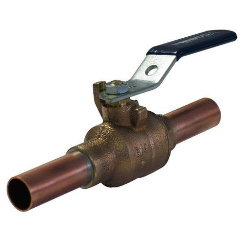 (Nibco Part#: NR841HB) PS585-70-66 - Ball Valve - Bronze, 200 PSI, Stainless Steel Trim, Copper Stubout - Flow Control Products