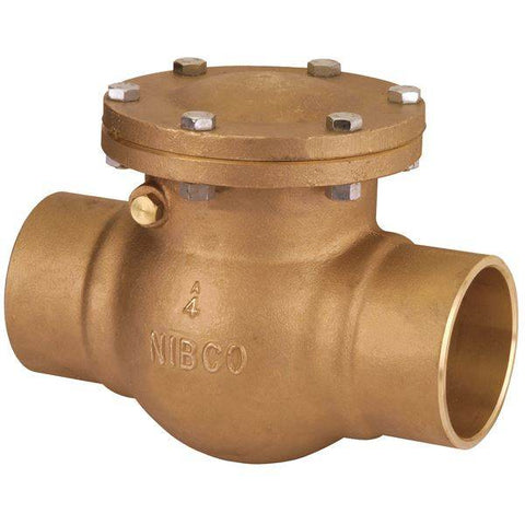 (Nibco Part#: NJ7J00H) S-433-B - Check Valve - Bronze, Bronze Disc, Solder Ends - Flow Control Products