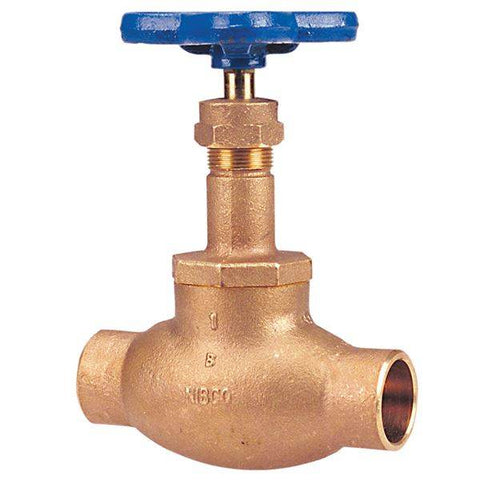 (Nibco Part#: NJ2KF0A) S-211-Y - Globe Valve - Bronze, PTFE Disc, Solder Ends - Flow Control Products