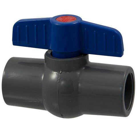 (Nibco Part#: MA064AD) S45CE-E - Ball Valve - Socket, Compact Economy, PVC Schedule 80, EPDM - Flow Control Products