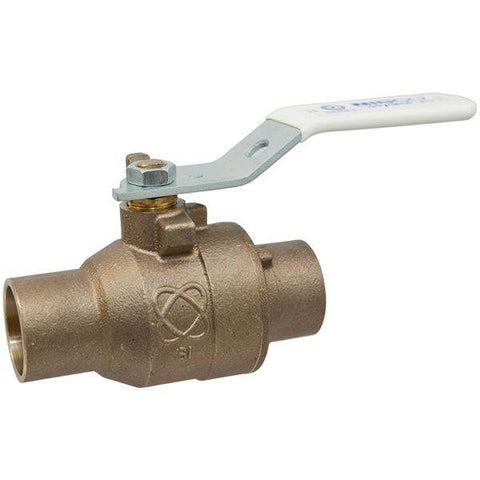 (Nibco Part#: NJ83LXC) S-585-80-LF - Two-Piece Bronze Ball Valve - Lead-Free*, Full Port, Solder - Flow Control Products
