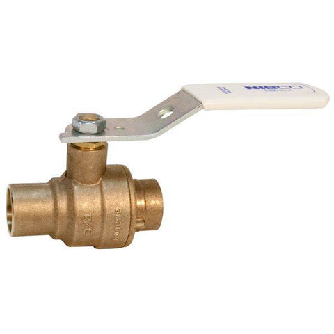 (Nibco Part#: NJ99215) S-685-66-LF - Ball Valve - Lead-Free*, Two-Piece, Full Port, Stainless Steel Trim, Solder - Flow Control Products