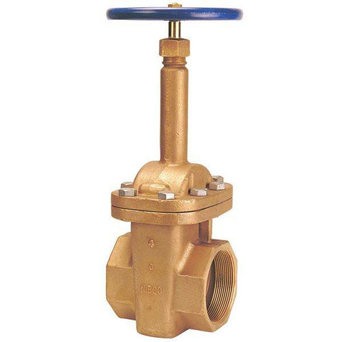 (Nibco Part#: NL1M00H) T-134 Large Diameter - Gate Valve - Bronze, Rising Stem, Bolted Bonnet, Threaded - Flow Control Products