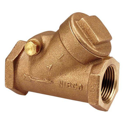 (Nibco Part#: NL73008) T-413-B - Check Valve - Bronze, Bronze Seat Disc, Threaded Ends - Flow Control Products