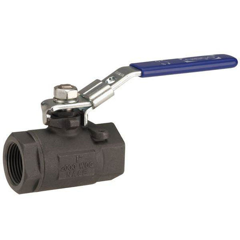 (Nibco Part#: NL94T0A) TC-580-CS-R-25-LL - Two-Piece Carbon Steel Ball Valve - Conventional Port, Cast Mounting Pad - Flow Control Products