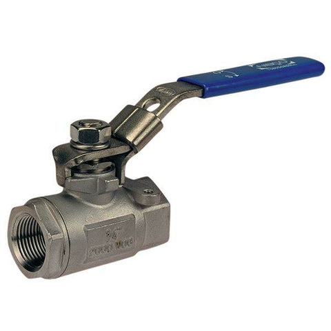 (Nibco Part#: NL94Q7A) T-580-S6-R-66-LL - Two-Piece Stainless Steel Ball Valve - Conventional Port, Stainless Steel Trim - Flow Control Products