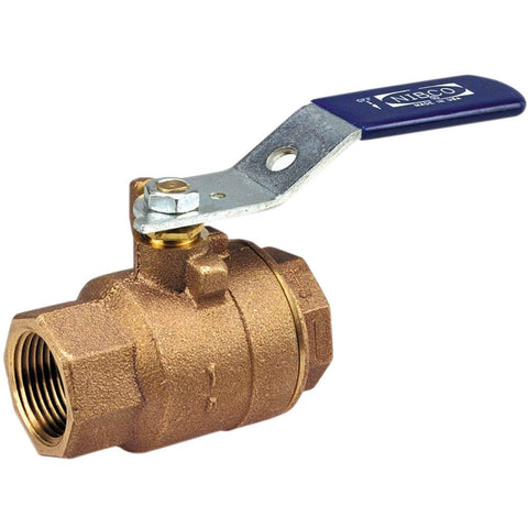 (Nibco Part#: NL95B08) T-585-70 - Two-Piece Bronze Ball Valve - Full Port, Threaded - Flow Control Products