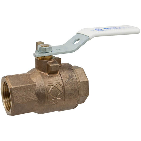 (Nibco Part#: NL95XHB) T-585-66-LF - Two-Piece Bronze Ball Valve - Lead-Free*, Full Port, Stainless Steel Trim, Threaded - Flow Control Products
