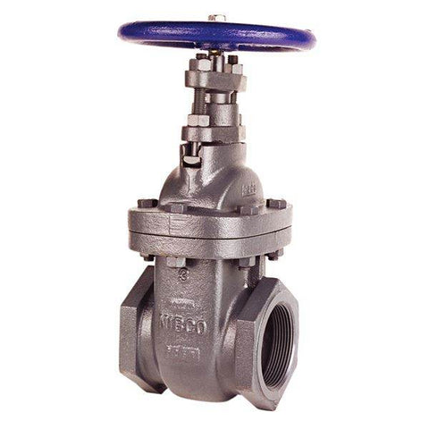 (Nibco Part#: NLAC00E) T-619 - Gate Valve - Class 125, Cast Iron, Non-Rising Stem, Threaded - Flow Control Products