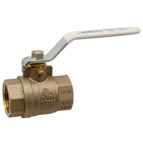 (Nibco Part#: NL998XB) T-FP-600A-LF - Ball Valve - Lead-Free* Brass, Two-Piece, Full Port, NPT x NPT - Flow Control Products