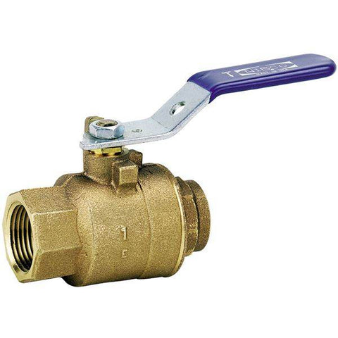 (Nibco Part#: NL95A0A) TS-585-70 - Two-Piece Bronze Ball Valve - Threaded Body, Solder End - Flow Control Products