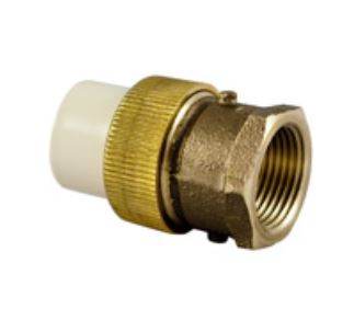(Nibco Part#: M25400L) 4733-3-LF - Union CPVC Slip x Copper Silicon Alloy FIPT - Lead-Free, CPVC-CTS - Flow Control Products
