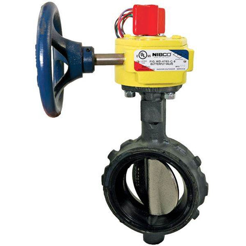 (Nibco Part#: NLH807L) WD-3510-C-8 - Butterfly Valve - Ductile Iron, Fire Protection, Normally Closed, UL Listed, Wafer Style - Flow Control Products
