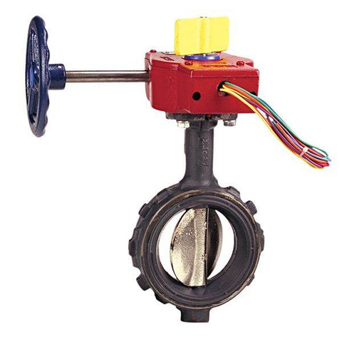 (Nibco Part#: NLH804N) WD-3510 - Butterfly Valve - Ductile Iron, Fire Protection, UL Listed - Flow Control Products