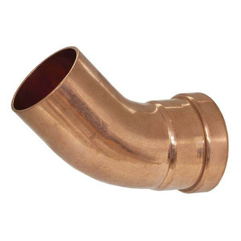 (Nibco Part#: 904690XLC) PC606-2-XLC - 45-degree Elbow - Ftg x Prs - Wrot Copper - Flow Control Products