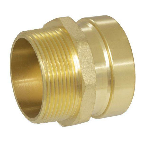 (Nibco Part#: 903275XLC) PC604-XLC - Adapter - Prs x M - LF DZR Brass - Flow Control Products